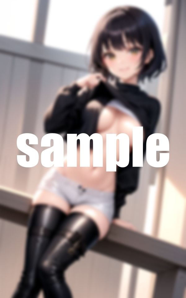 サンプル画像6:バレたらアウトいきなり野外露出(淫乱の海) [d_376906]