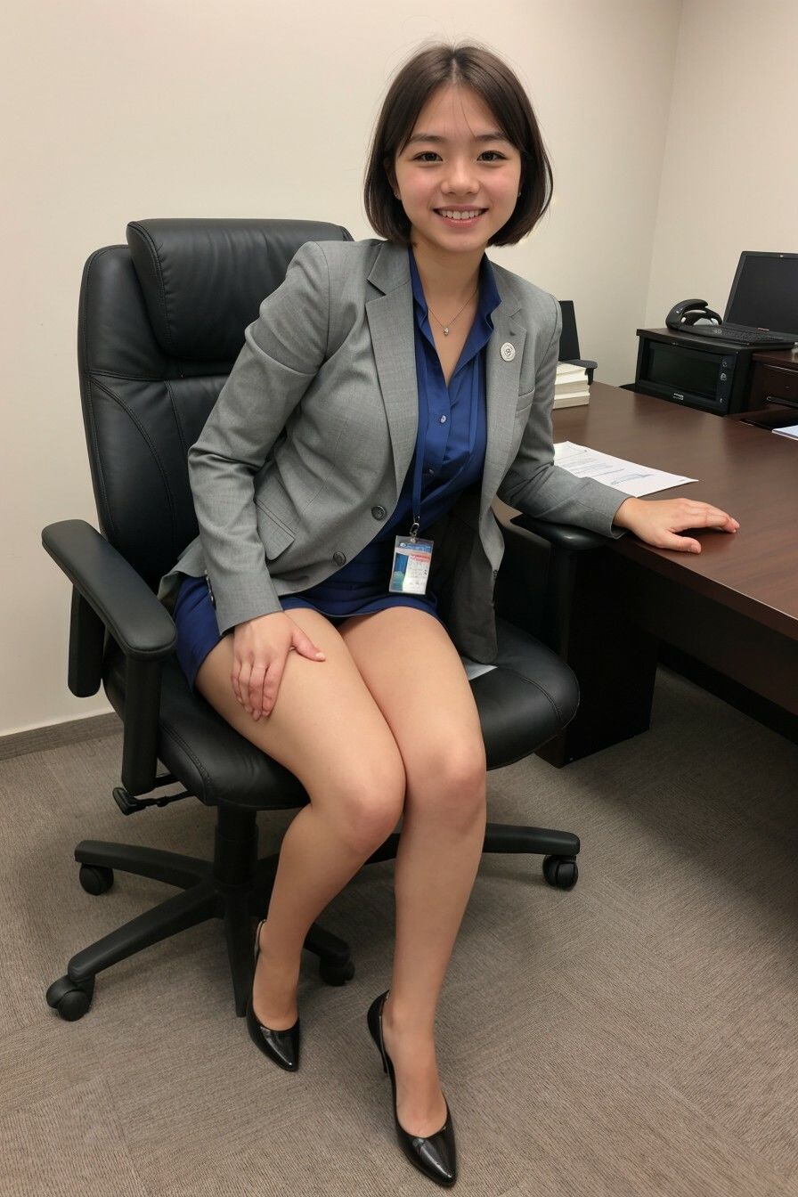 サンプル画像2:【AI生成】高卒でセクハラ可の女子社員を採用した結果(Ghost In AiGirls) [d_376924]