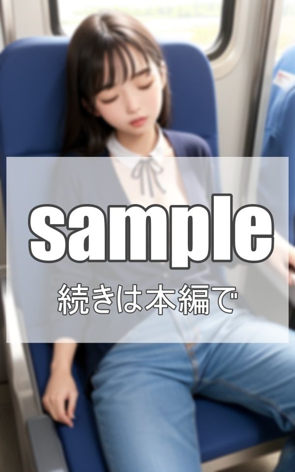 サンプル画像1:電車で眠る無防備女子に 悪戯しました(ネオン夢想家たち) [d_377052]