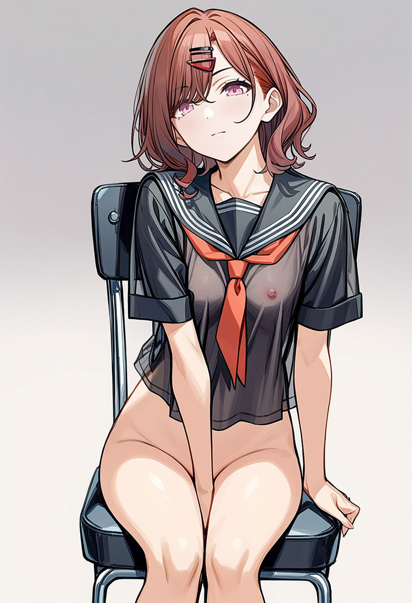 サンプル画像6:樋◯円香の脱衣登校日(草の化け物) [d_377119]