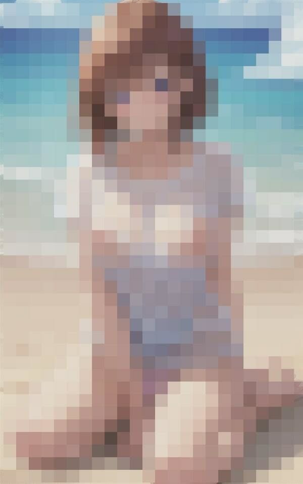 サンプル画像4:スケスケTシャツの巨乳美女〜乳首丸見え〜(miracleAIラボ) [d_377184]