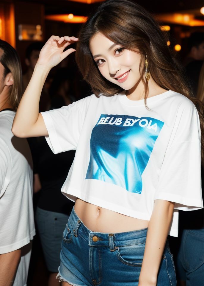 サンプル画像2:クラブに出没したおっぱい見えても気にしないビッチギャルたちを激写(ダイユー) [d_377272]