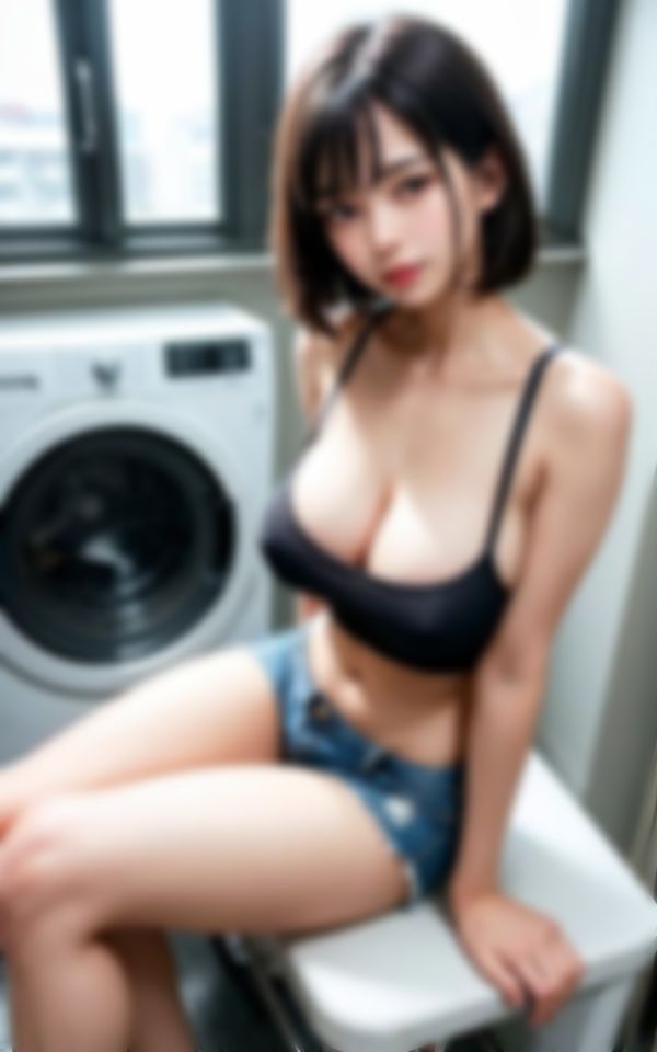 サンプル画像3:エッチなお姉さんがコインランドリーで他のお客さんを色仕掛け(えいあい出版) [d_377303]