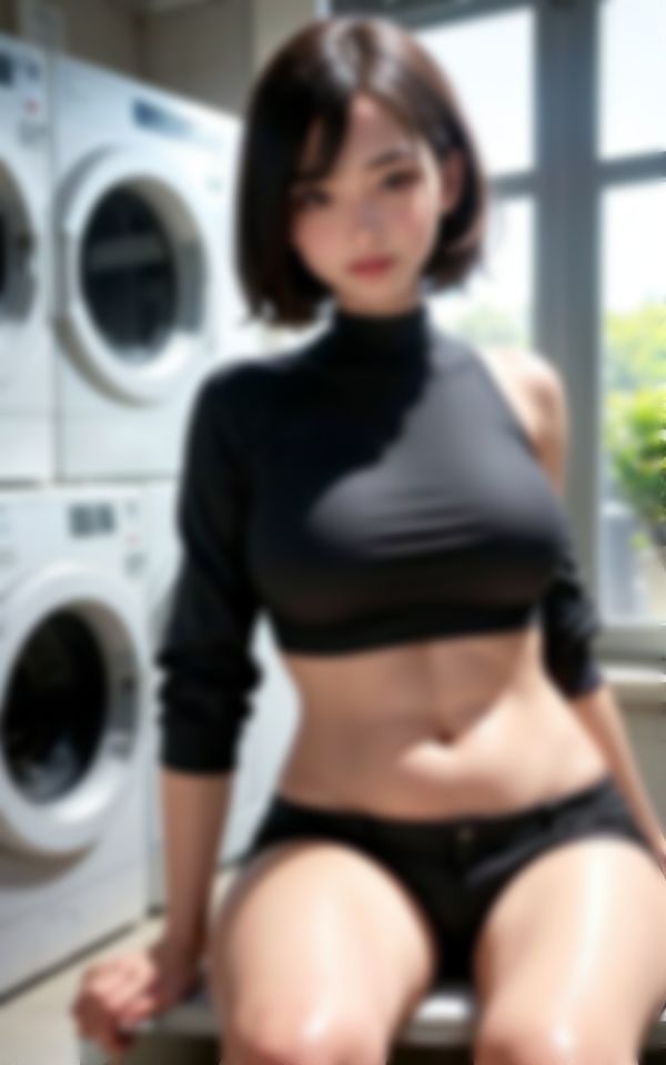 サンプル画像6:エッチなお姉さんがコインランドリーで他のお客さんを色仕掛け(えいあい出版) [d_377303]