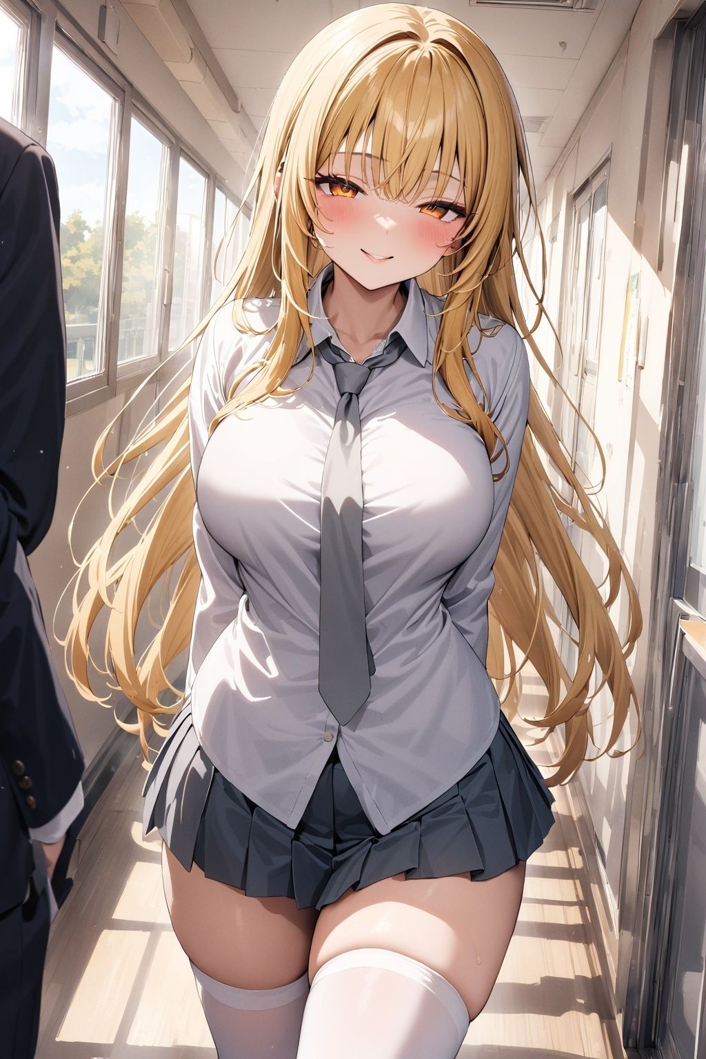 サンプル画像5:60キャラ 制服巨乳 即オチ2コマ(事務びーむ) [d_377321]