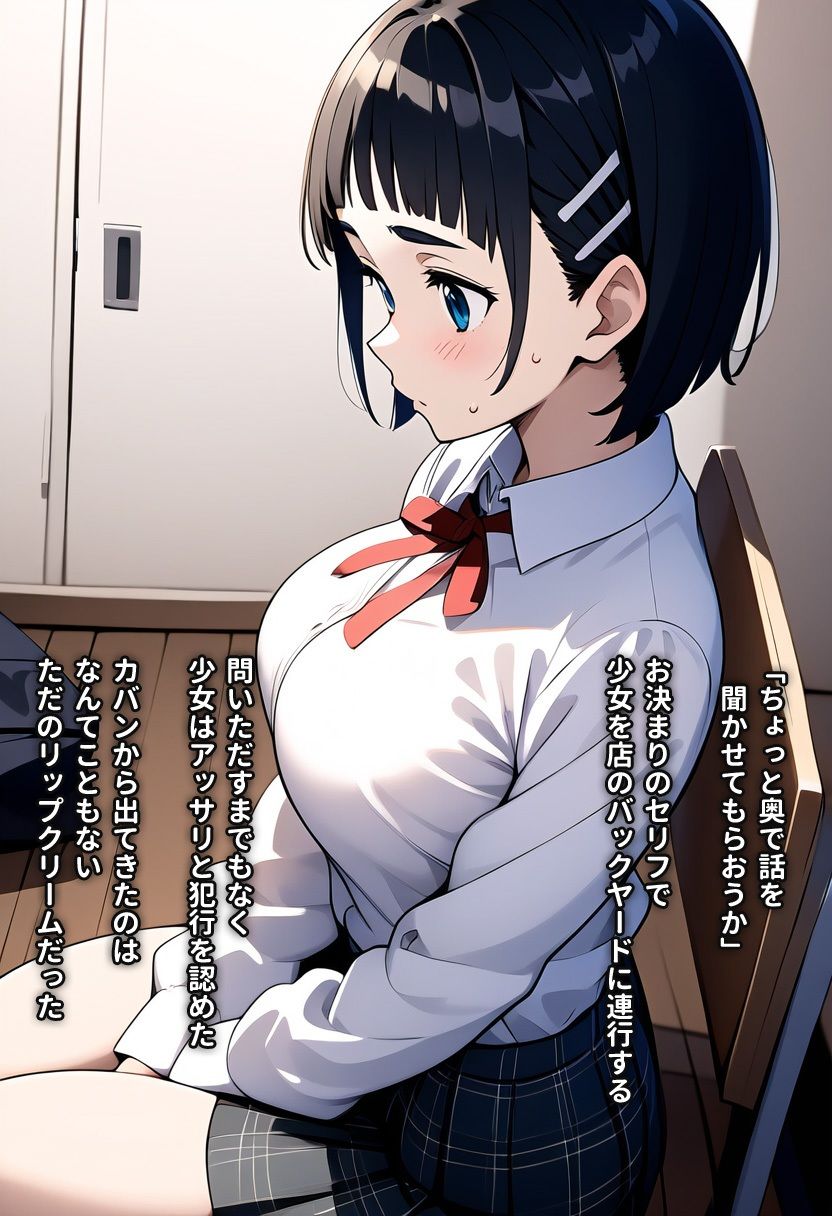 サンプル画像1:万引きするような悪い子は脅迫されて性処理ペットにされてもしかたないよね(ますたーぴーす) [d_377328]