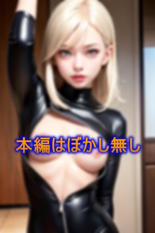 サンプル画像2:ステージ衣装はラバースーツ 過激な貧乳アイドルグループ(蟹江西) [d_377571]