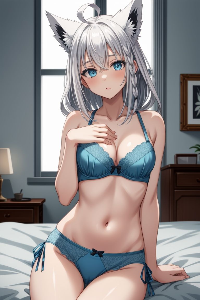 サンプル画像4:に◯さんじ 白◯フブキ エロCG集(かみのみゃ) [d_377662]