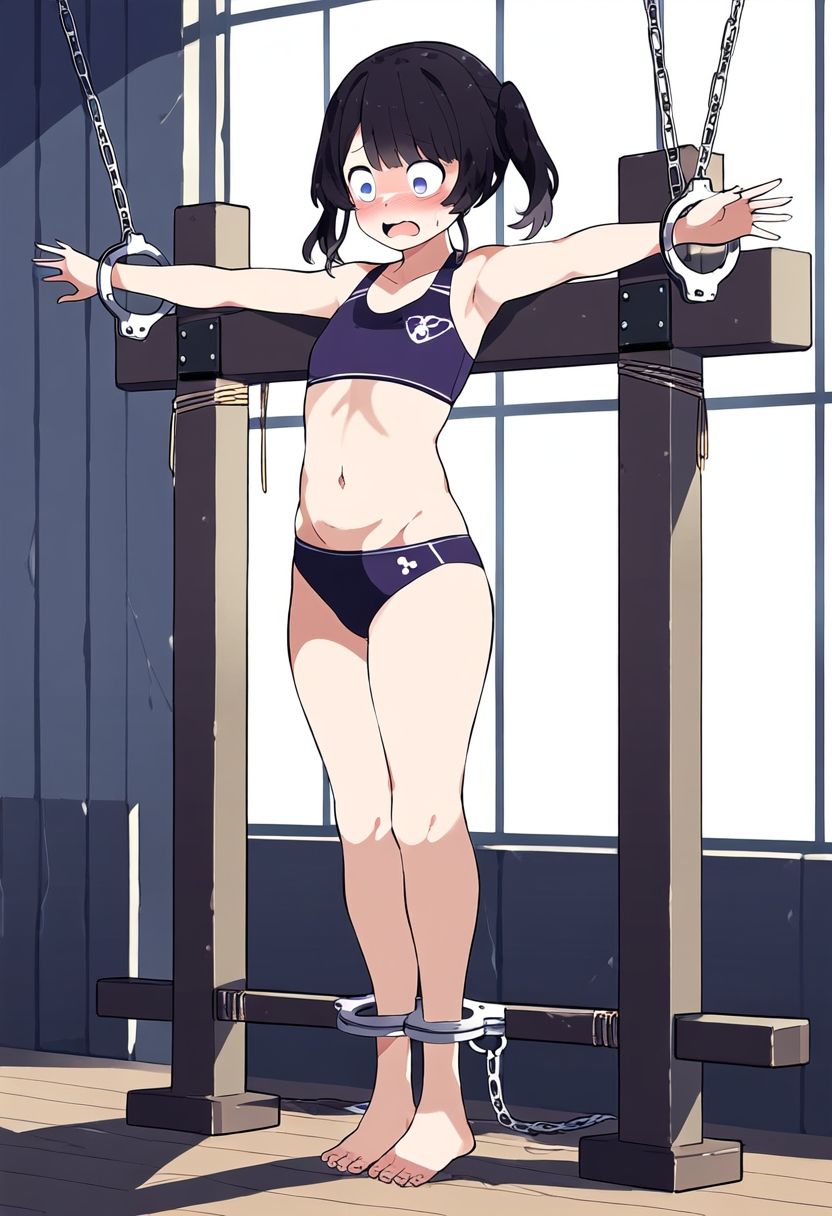 サンプル画像4:AI少女拘束絵巻1巻(眠らずの書庫) [d_377680]