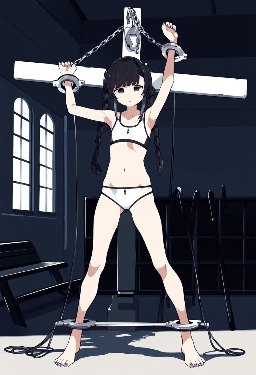 サンプル画像5:AI少女拘束絵巻1巻(眠らずの書庫) [d_377680]