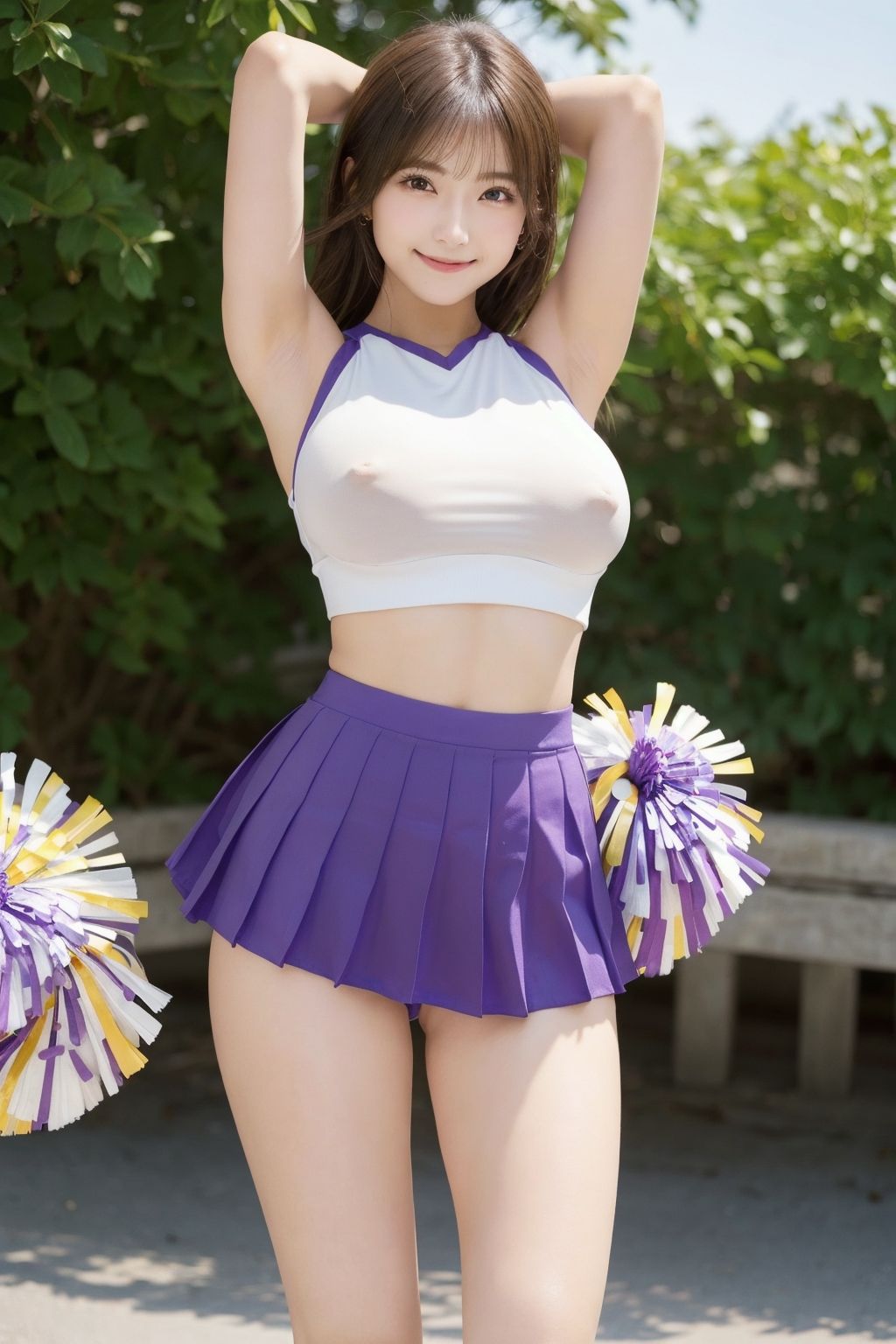 サンプル画像4:AI美女のチアガール写真集3(てんむPictures) [d_377721]