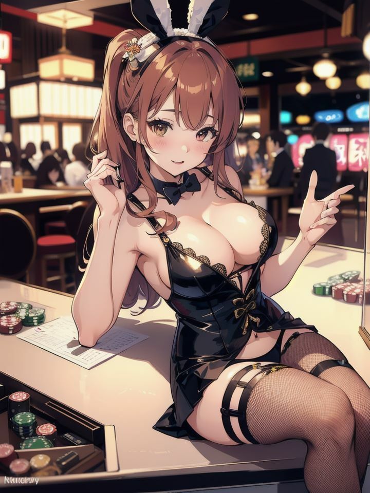 サンプル画像1:バニーガールのお仕事！僕がかけるのはチップだけ？(Rikey) [d_377762]