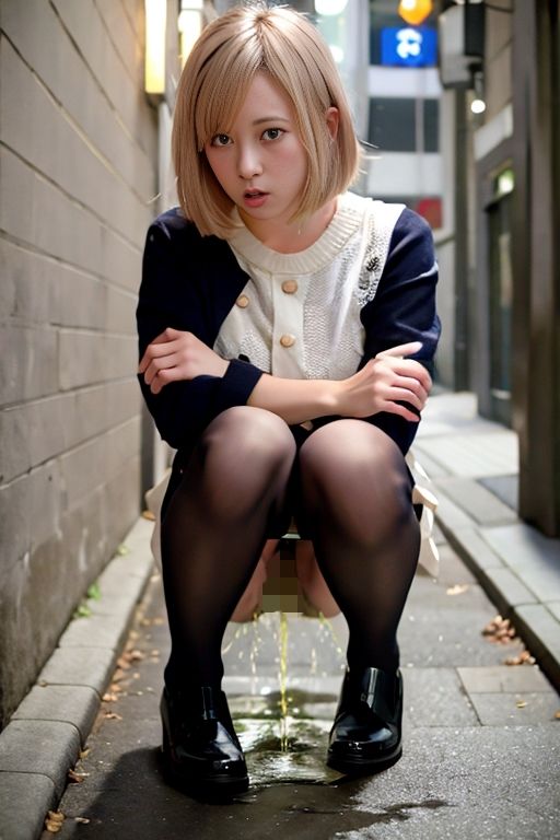 サンプル画像2:路地裏野ション(P-AI planning) [d_377959]