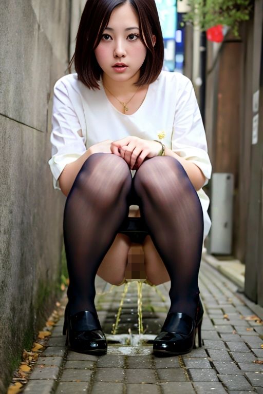 サンプル画像3:路地裏野ション(P-AI planning) [d_377959]