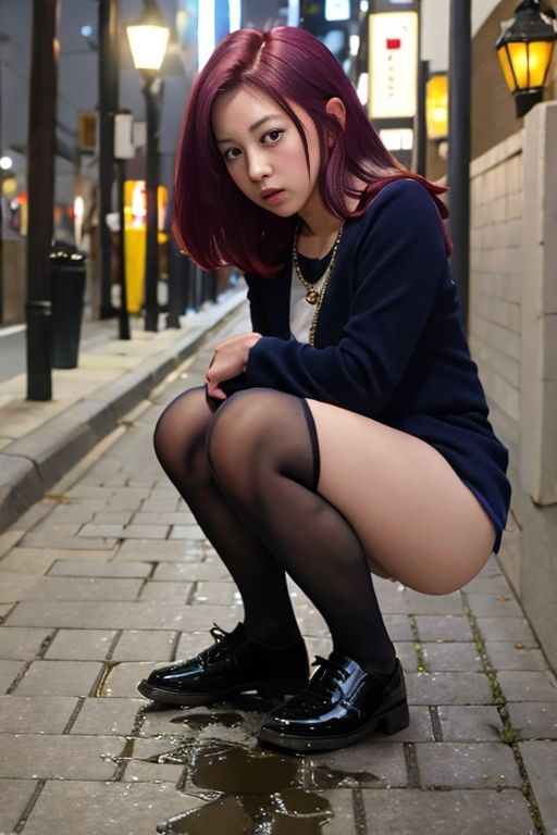 サンプル画像4:路地裏野ション(P-AI planning) [d_377959]