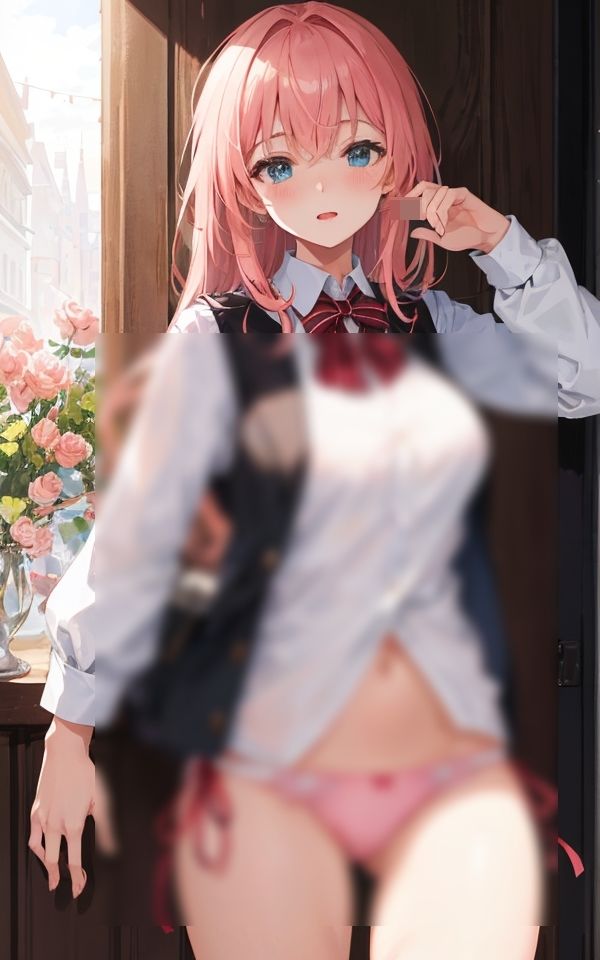 サンプル画像2:スカート脱いじゃった 〜厳選美女のパンモロショット〜(AIドリーム工房) [d_378036]