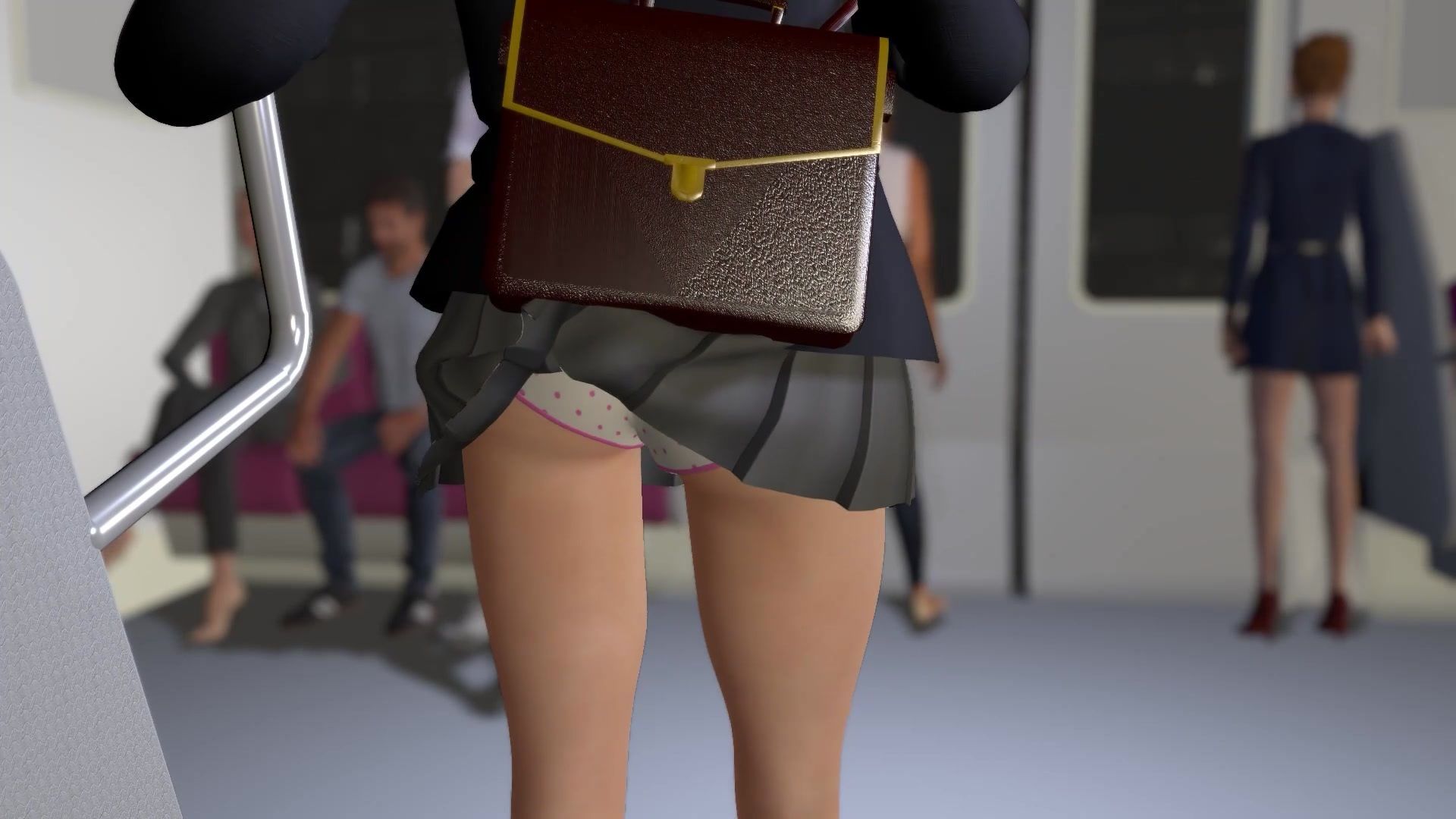 サンプル画像1:ブレザー娘が電車で平然と卑猥な行為をしてくるんだけど(NeKoLo Studio) [d_378253]