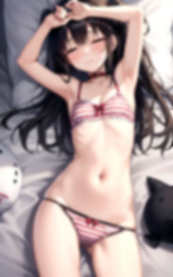 サンプル画像3:淫らなポーズで発情する貧乳美女っ娘コレクション104枚(AIみかん) [d_378324]