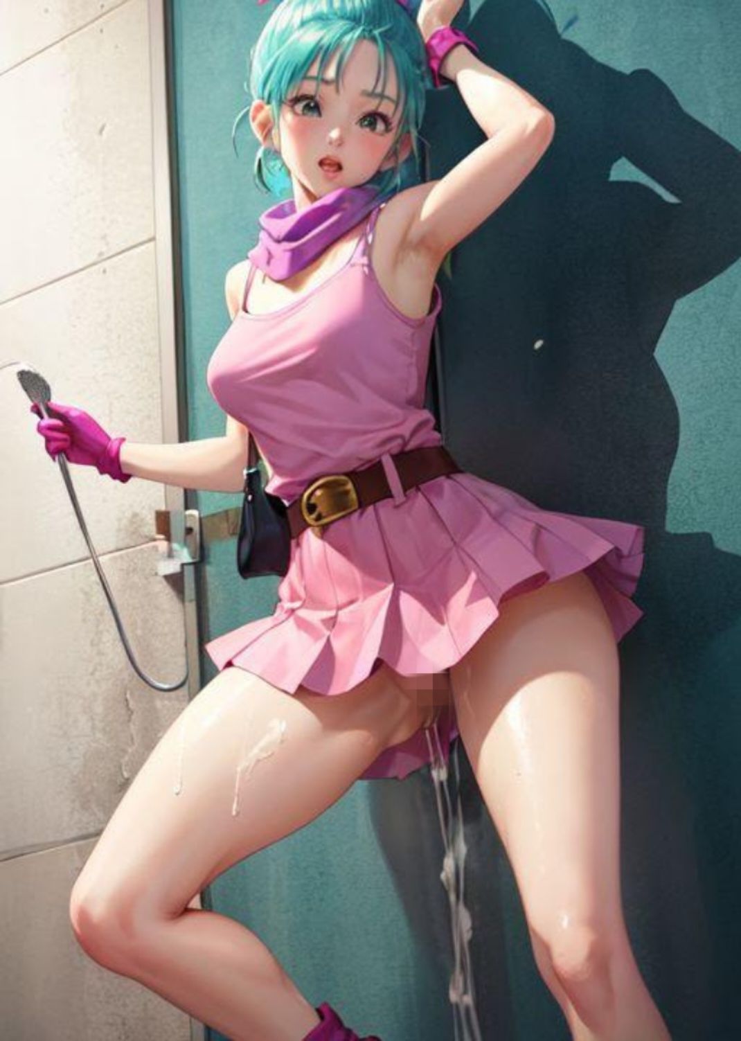 サンプル画像3:ドラゴンボー◯ ブル◯ みたいな女の子(縦軸と無花果) [d_378500]