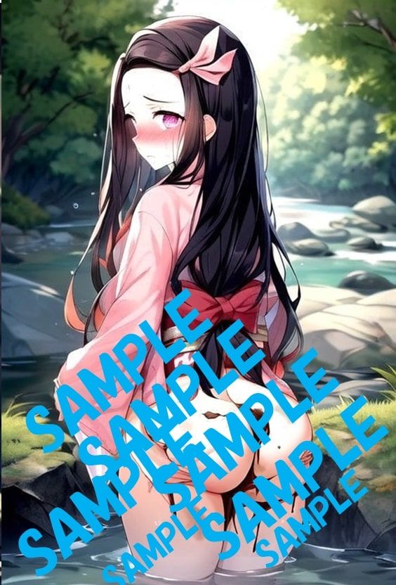 サンプル画像6:お腹を壊して野糞する竈門禰●子(わたあめ) [d_378560]