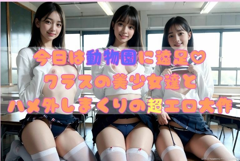 サンプル画像1:淫乱女子校生の遠足(AI美女マスター) [d_378625]