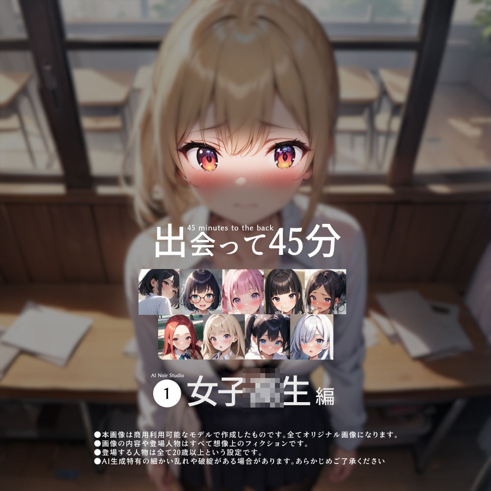 サンプル画像1:出会って45分〜女子校生編〜(AI Noir Studio) [d_378626]