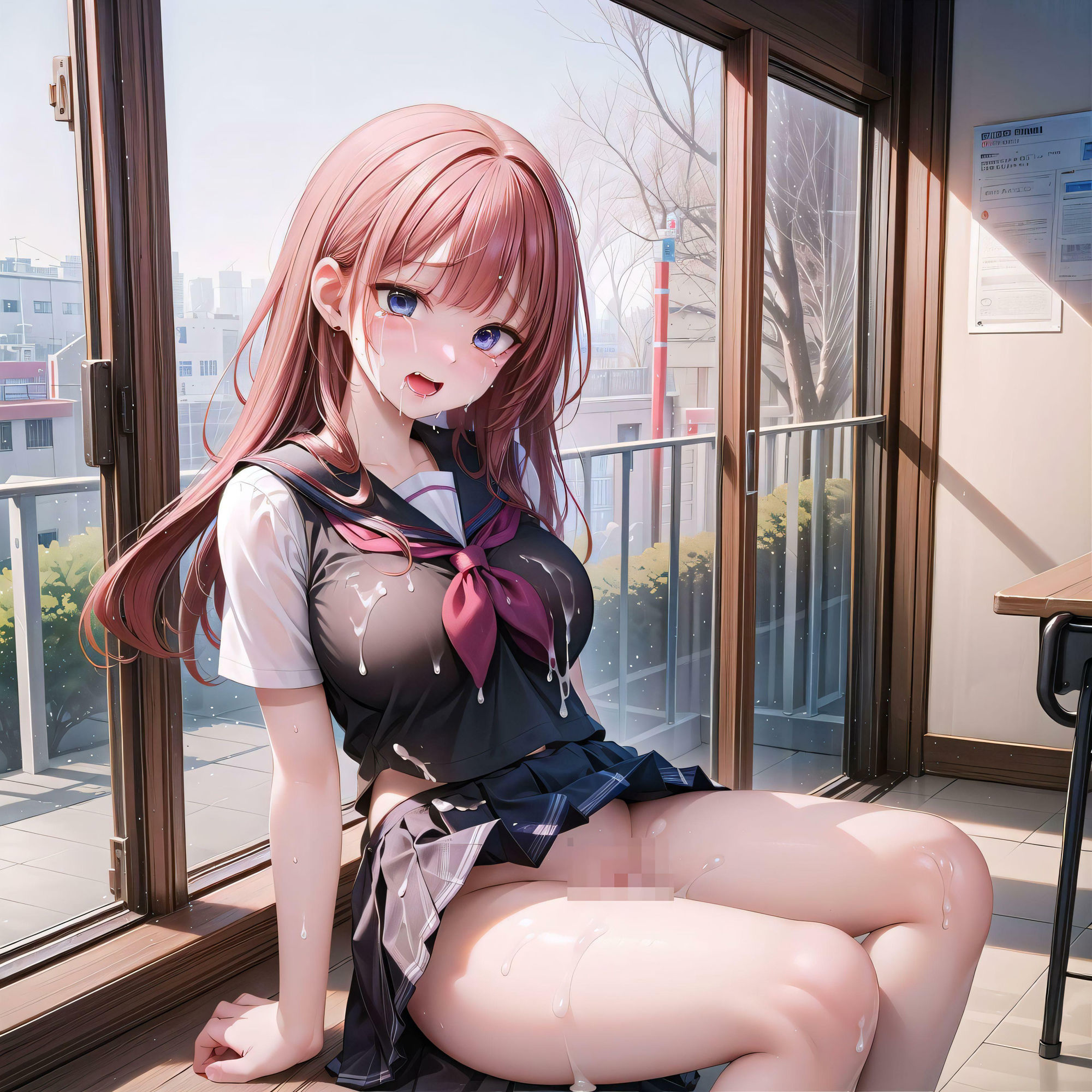 サンプル画像6:巨乳肉便器のいるクラス 〜クラスメイト全員に中出しされた美少女の悲痛な快楽〜(官能ラビリンス) [d_378734]