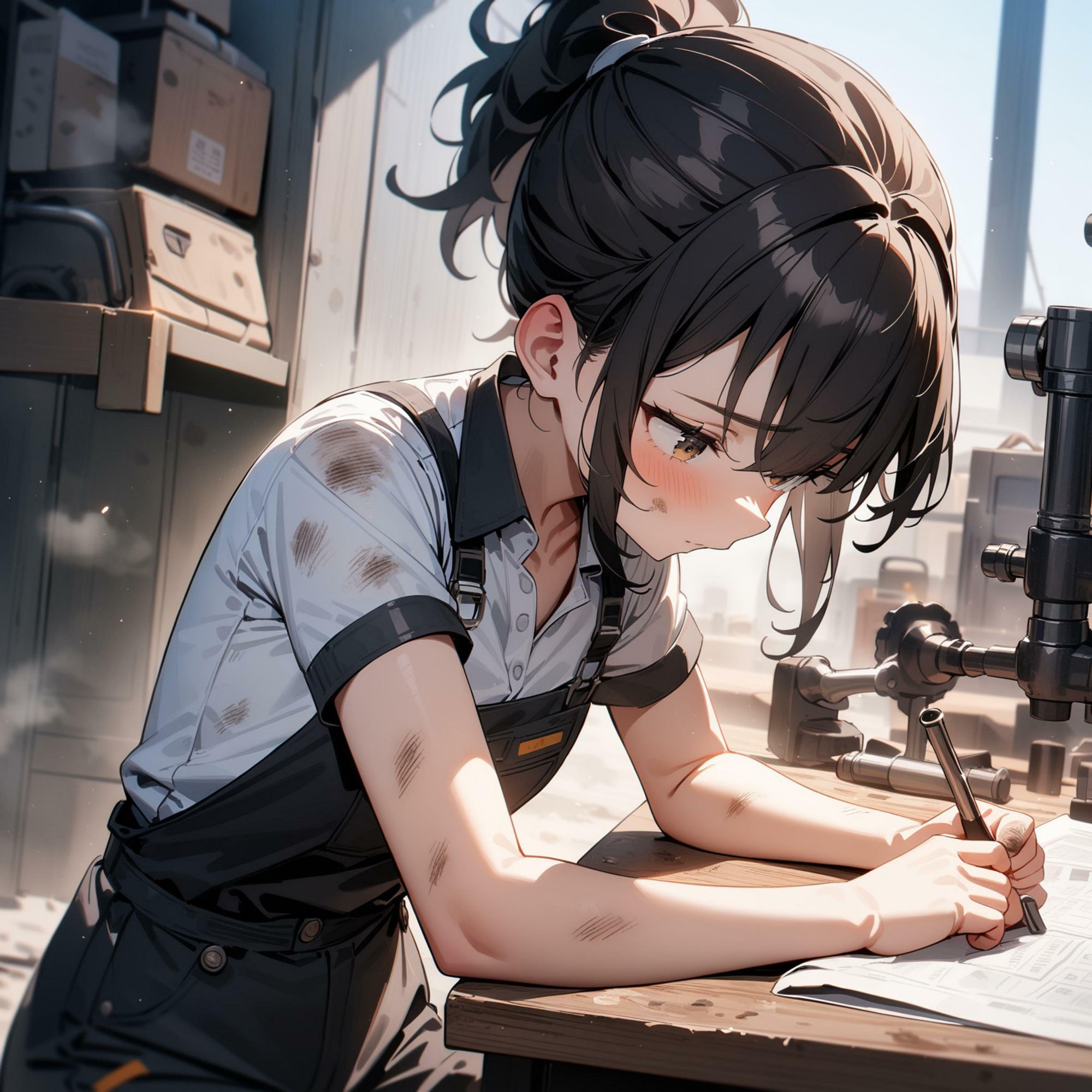 サンプル画像1:【超高画質 作品数約200枚以上！】作業服の女の子エッチCG集！(Nature lover) [d_378738]