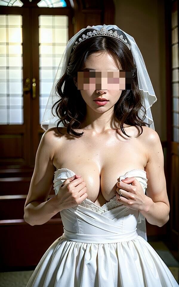 サンプル画像4:「お前は俺の奴●だ！！！性のご奉仕しろ」と交際0日婚で一生服従を自ら受け入れたウエディングの真実！(むにゅっとぷるっと) [d_378868]