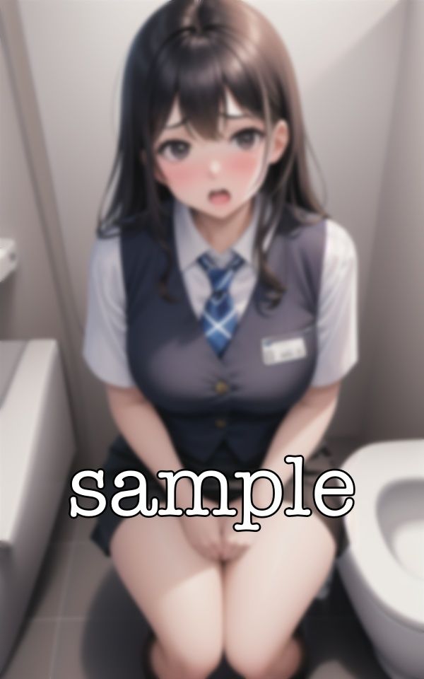 サンプル画像1:新人のトイレを覗き怒られるスペシャル！恥ずかしがる激カワ新人の姿をみて欲情！(性欲モンスター企画) [d_378894]