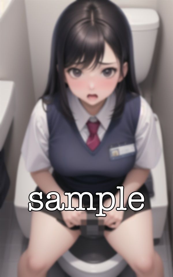 サンプル画像6:新人のトイレを覗き怒られるスペシャル！恥ずかしがる激カワ新人の姿をみて欲情！(性欲モンスター企画) [d_378894]