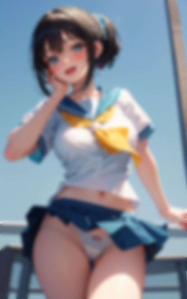 サンプル画像3:パンツ見えちゃってます？w(panpanyama＋1) [d_378961]