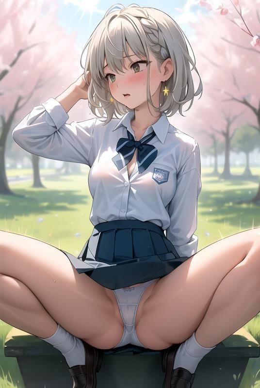 サンプル画像4:【制服の誘惑】 だって見たいんだもん！ いい匂いするんだもん！ ワンチャン土下座してお願いしてみた件 ＃1(日常の誘惑) [d_378997]