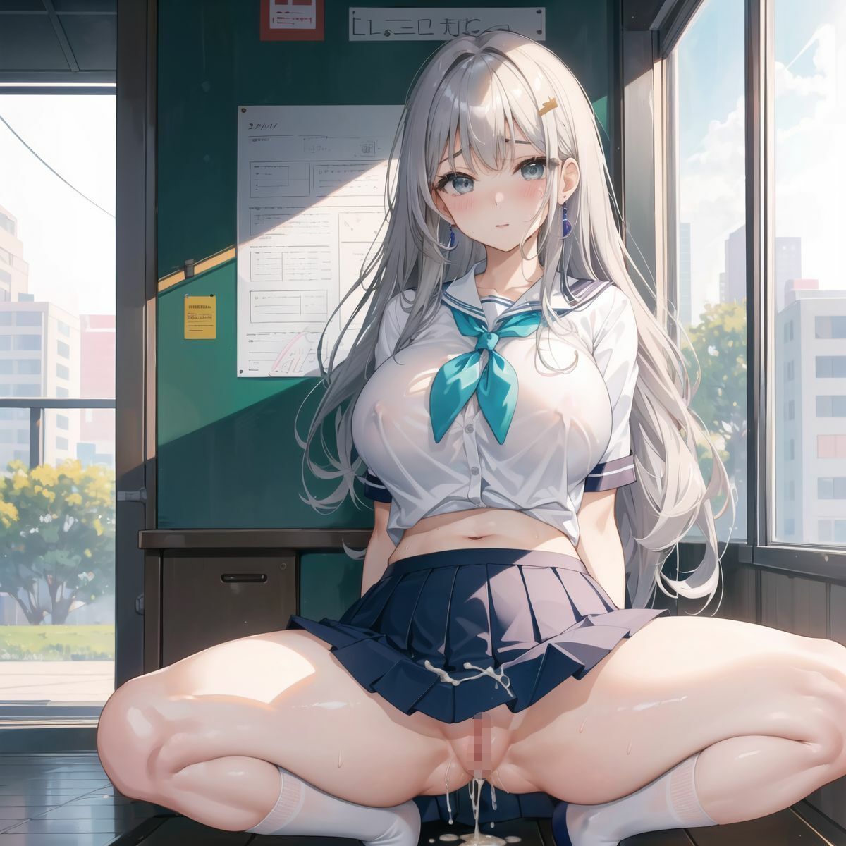 サンプル画像5:媚薬を使って女子生徒全員に無許可中出し記念撮影part2(ふりふりくん) [d_379057]