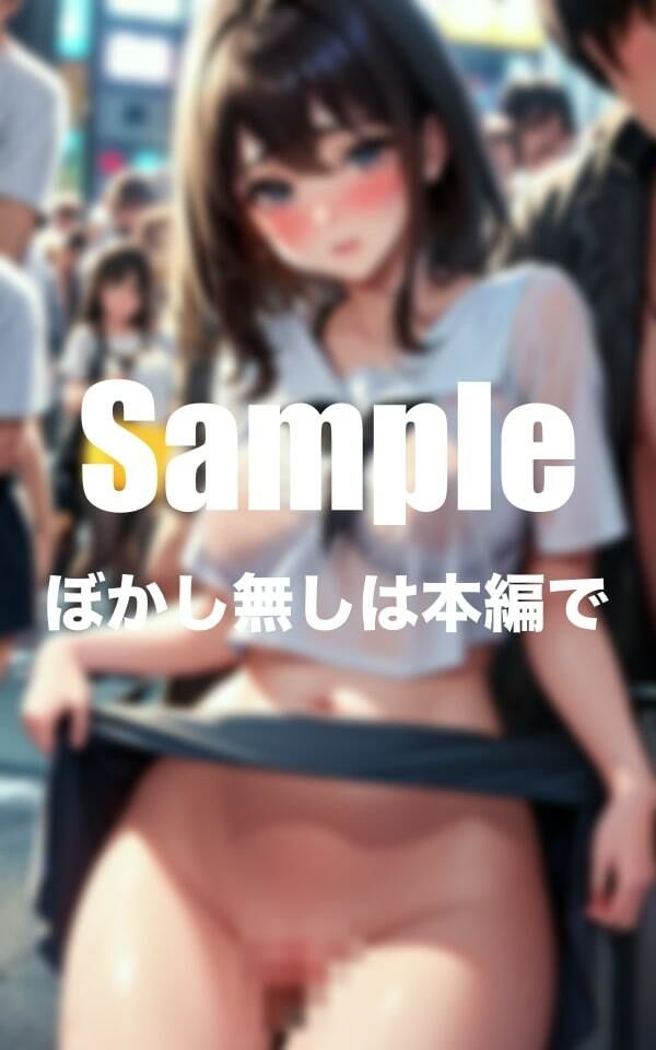 サンプル画像2:都会に一人はいる露出が激しい女(おっとり巨乳) [d_379067]