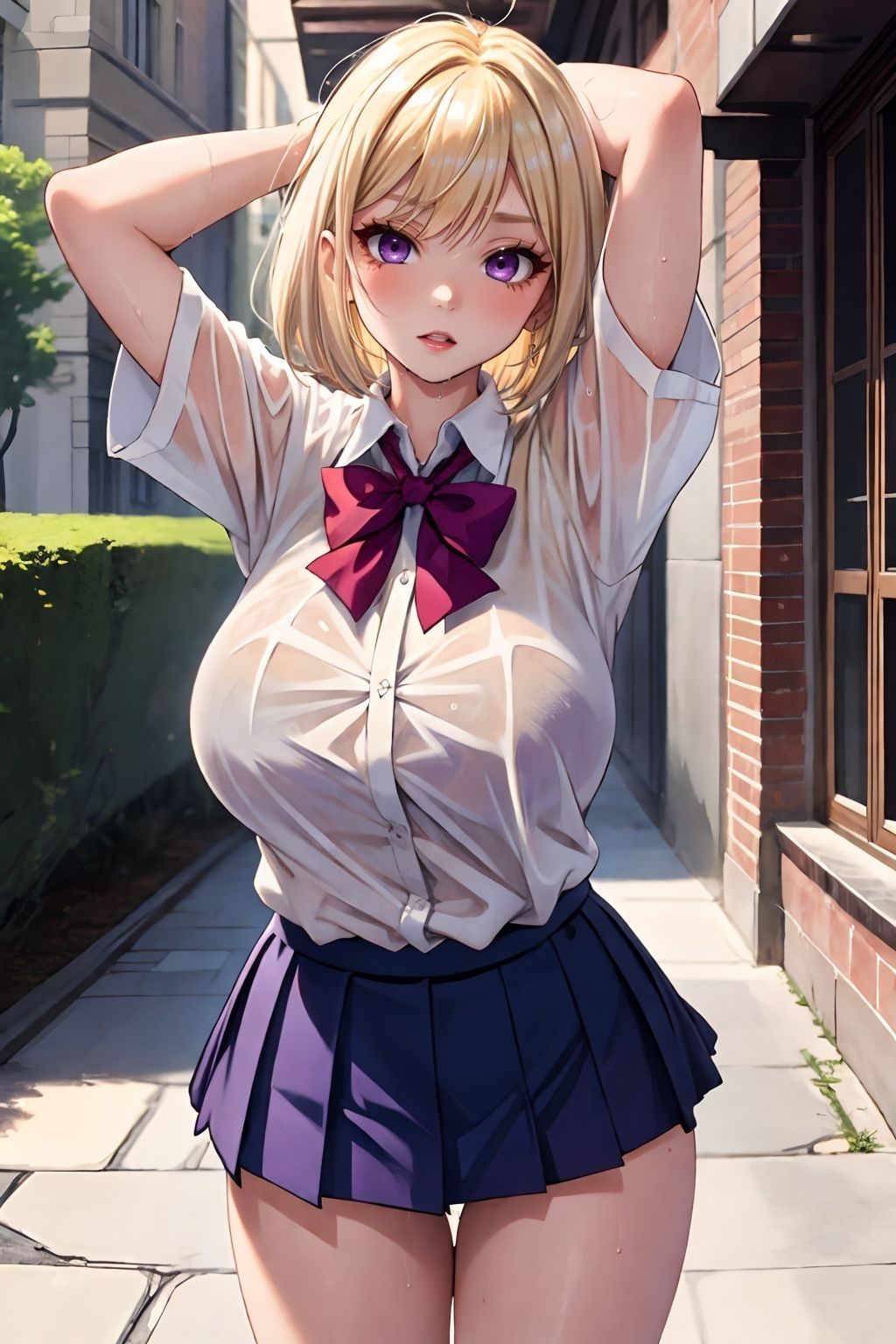 サンプル画像1:生意気ギャルを青姦調教で理解らせる(アルファツー) [d_379081]