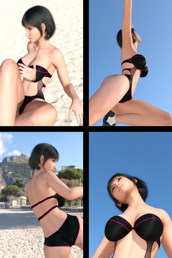 サンプル画像1:フェティッシュ陸上女子写真集『霧島愛結衣（きりしまめい）』Sporty（スポーティ）-04(Ozone_Layer) [d_379105]