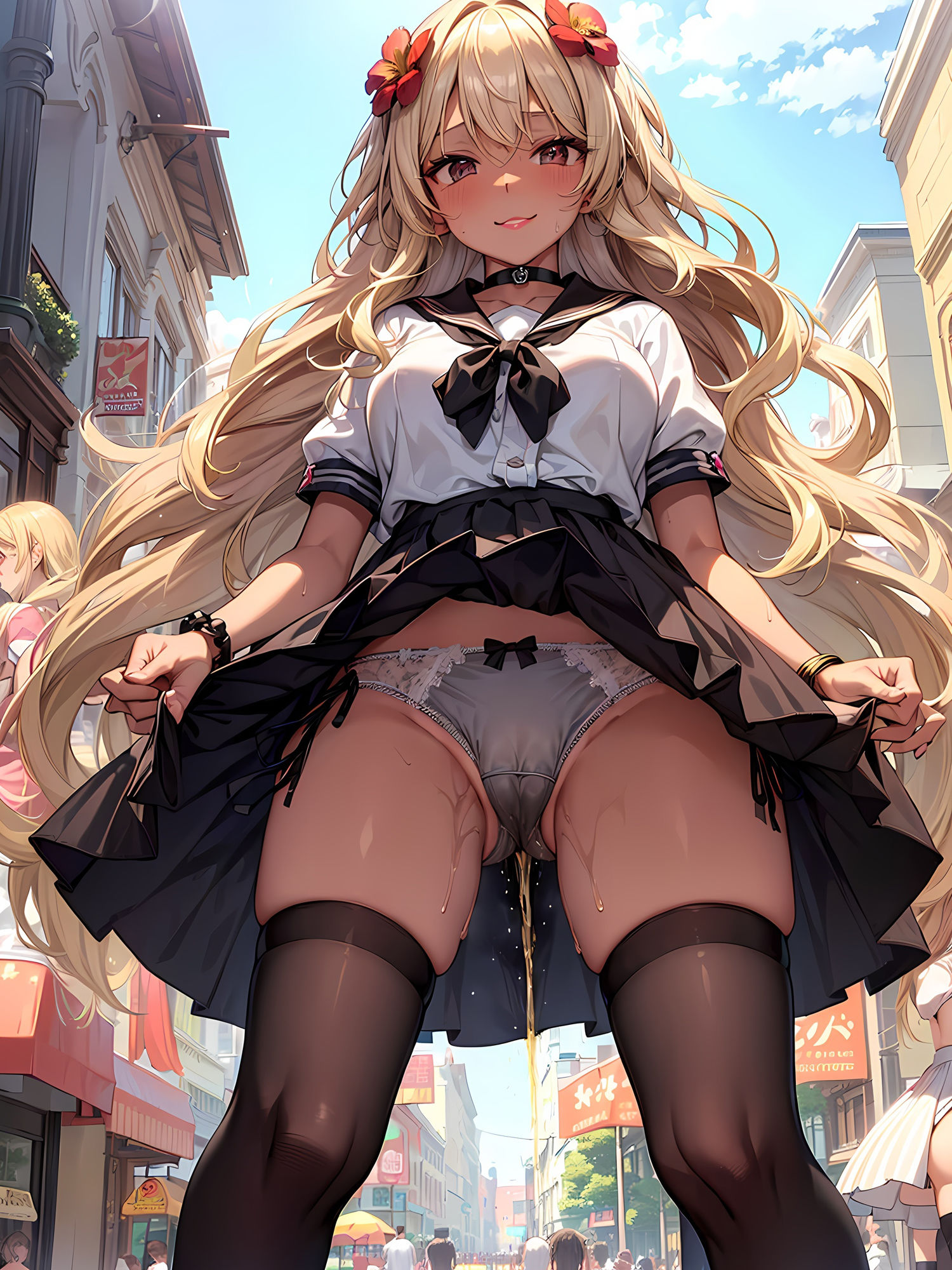 サンプル画像1:ギャルJKがおもらしするCG集(妄想サチュレーション) [d_379161]