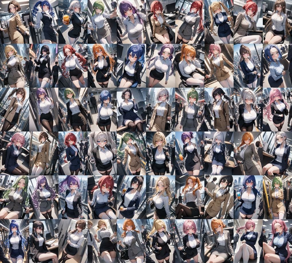 サンプル画像6:60キャラ ビジネススーツ 即オチ2コマ(事務びーむ) [d_379209]