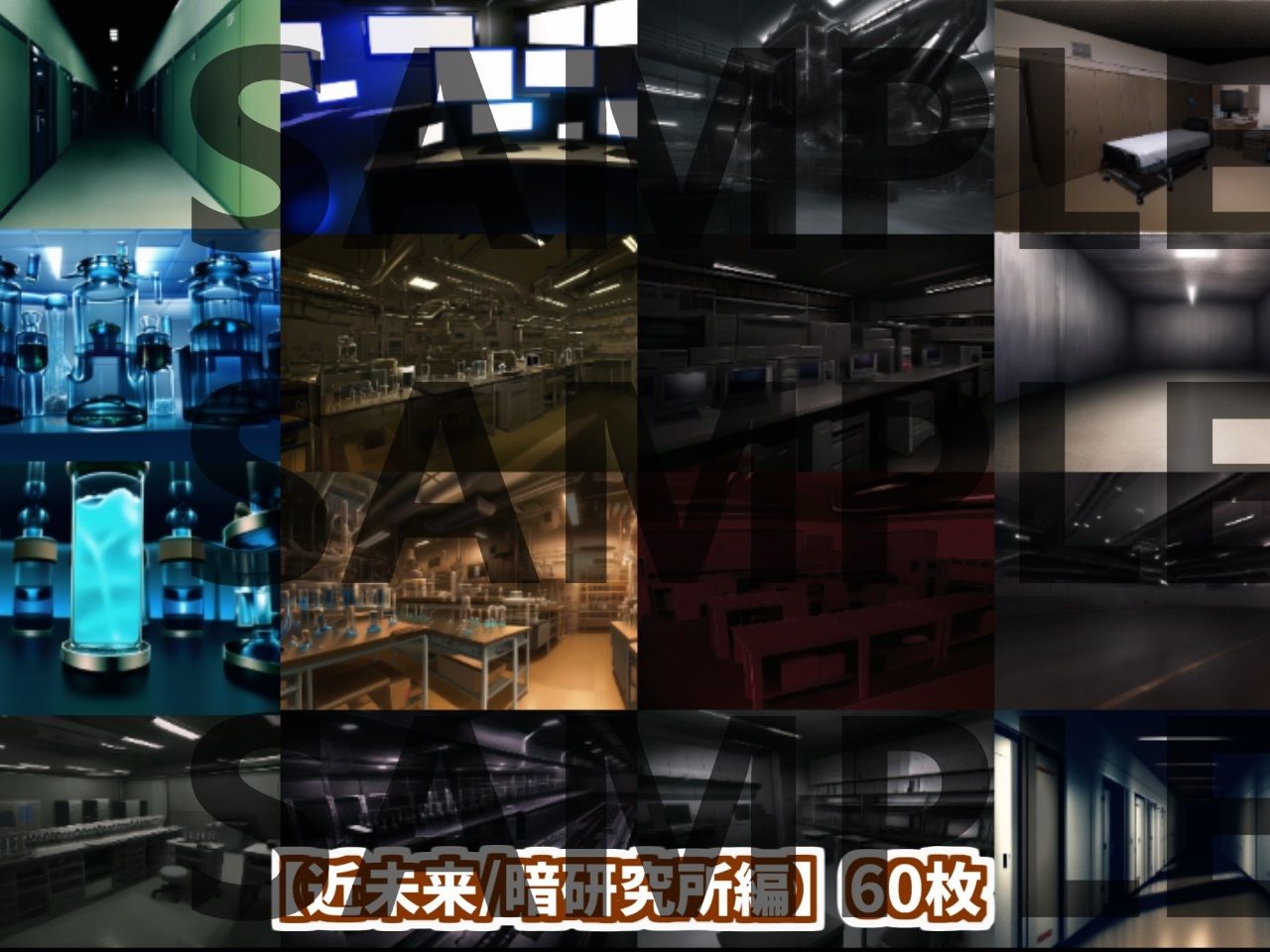 サンプル画像1:【背景イラスト】研究所パック140枚【TRPG背景素材/CoC】(TRPG素材商店なな) [d_379299]