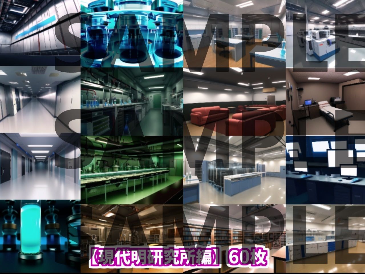 サンプル画像2:【背景イラスト】研究所パック140枚【TRPG背景素材/CoC】(TRPG素材商店なな) [d_379299]