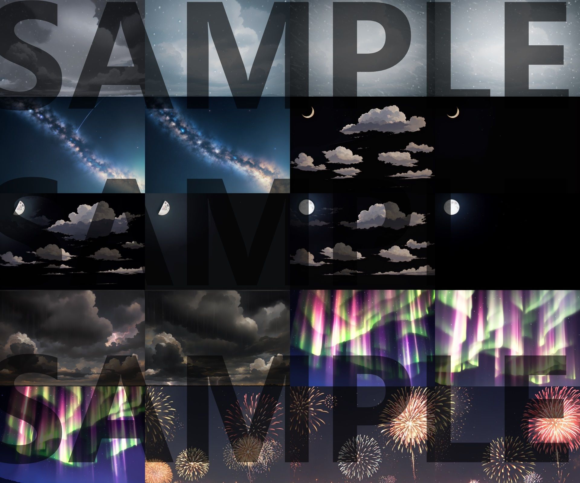 サンプル画像2:【背景イラスト】天候背景パック40枚【CoC/TRPG】【昼夕夜差分】(TRPG素材商店なな) [d_379300]