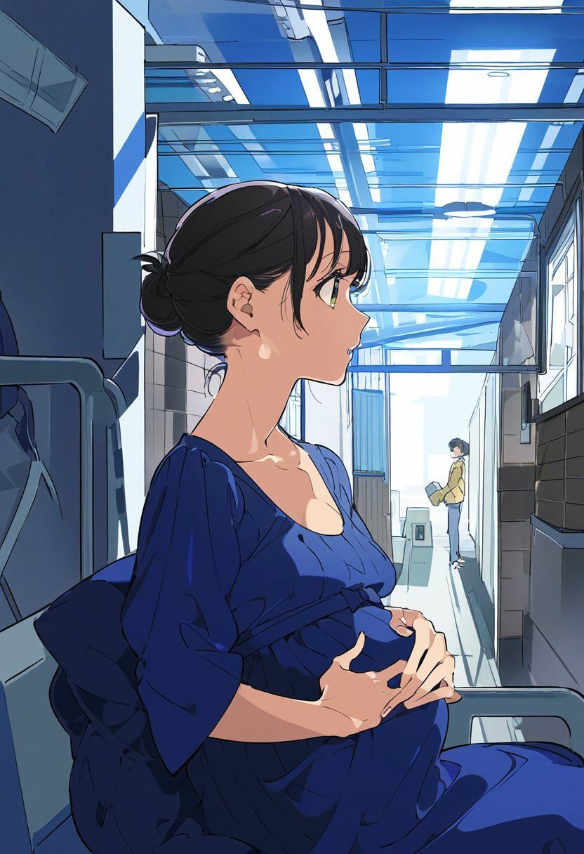 サンプル画像3:出産入院中の妊婦が治療と言われてセックス、中出し、フェラ、ぶっかけをされるイラスト集500枚（ボテ腹・NTR・母・精飲・病院・激痛・マタニティ）(絵師たか) [d_379324]