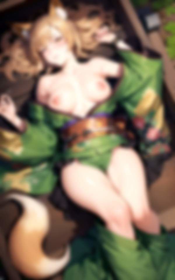 サンプル画像1:熟女妖狐 お色気誘惑 甘い囁き精気を貪る 骨抜き交尾(ぱんぱん-LABO) [d_379360]