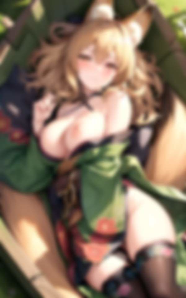 サンプル画像4:熟女妖狐 お色気誘惑 甘い囁き精気を貪る 骨抜き交尾(ぱんぱん-LABO) [d_379360]