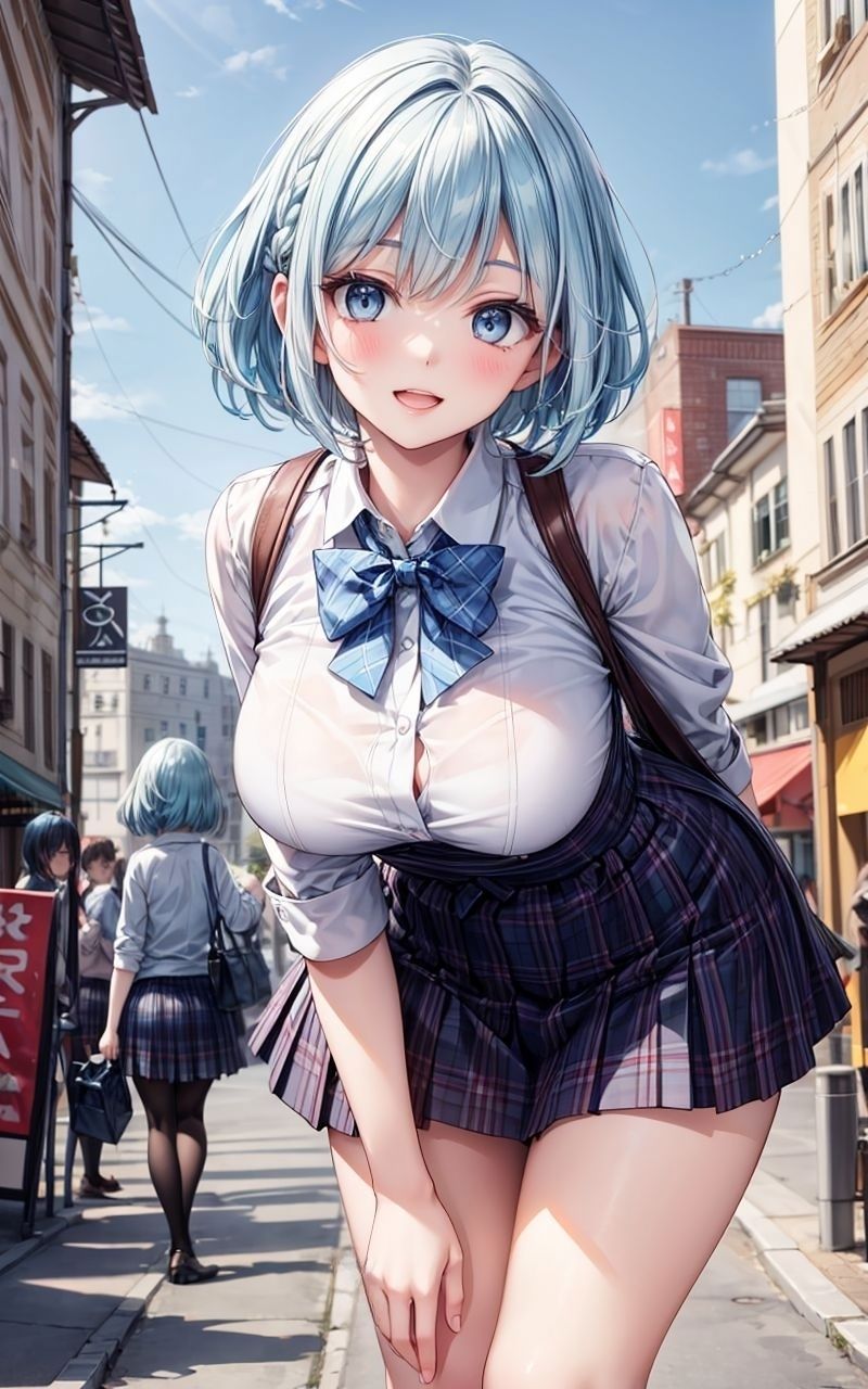 サンプル画像1:グラビア＆裏画像 JKアイドル 上田えりか(AIらぼんぬ) [d_379394]