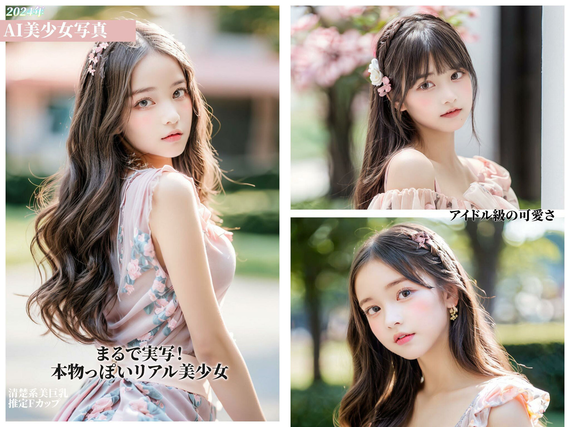 サンプル画像1:厳選高画質リアルAI美少女写真集1(AI artists JP) [d_379421]