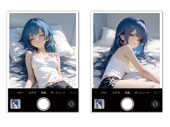 サンプル画像1:休日の朝、寝起きの彼女に・・・(ao) [d_379513]