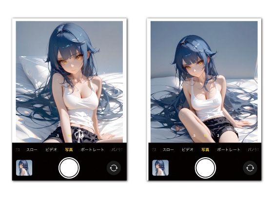 サンプル画像2:休日の朝、寝起きの彼女に・・・(ao) [d_379513]