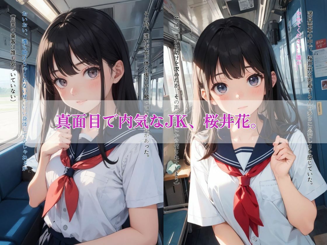 サンプル画像1:電車内JK調教物語【ビジュアルノベル】(えちまる。) [d_379553]